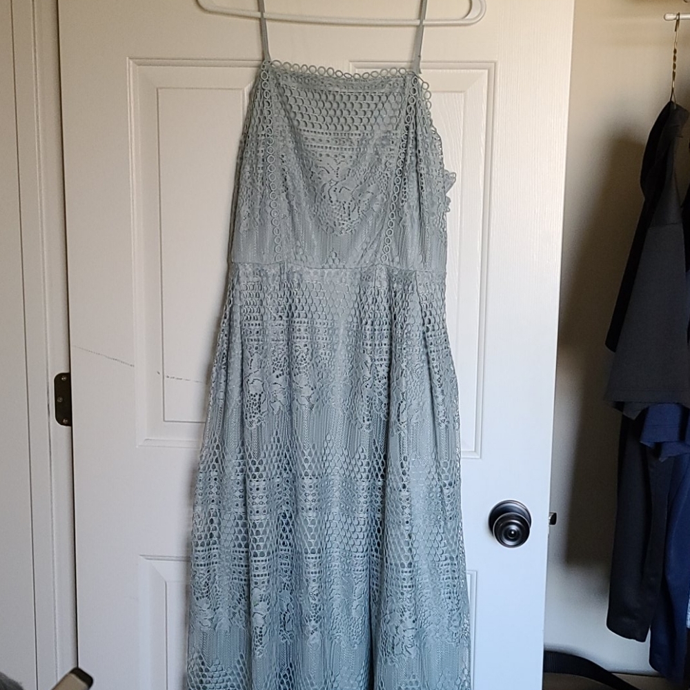 Lace Overlay Dress